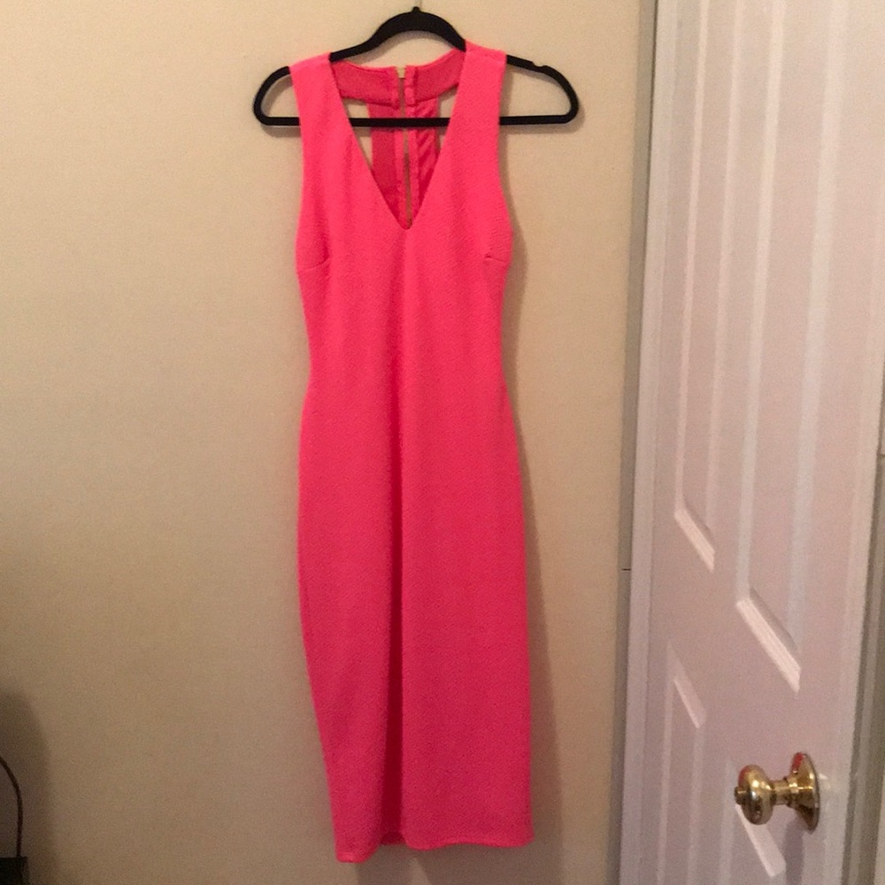 Hot pink dress